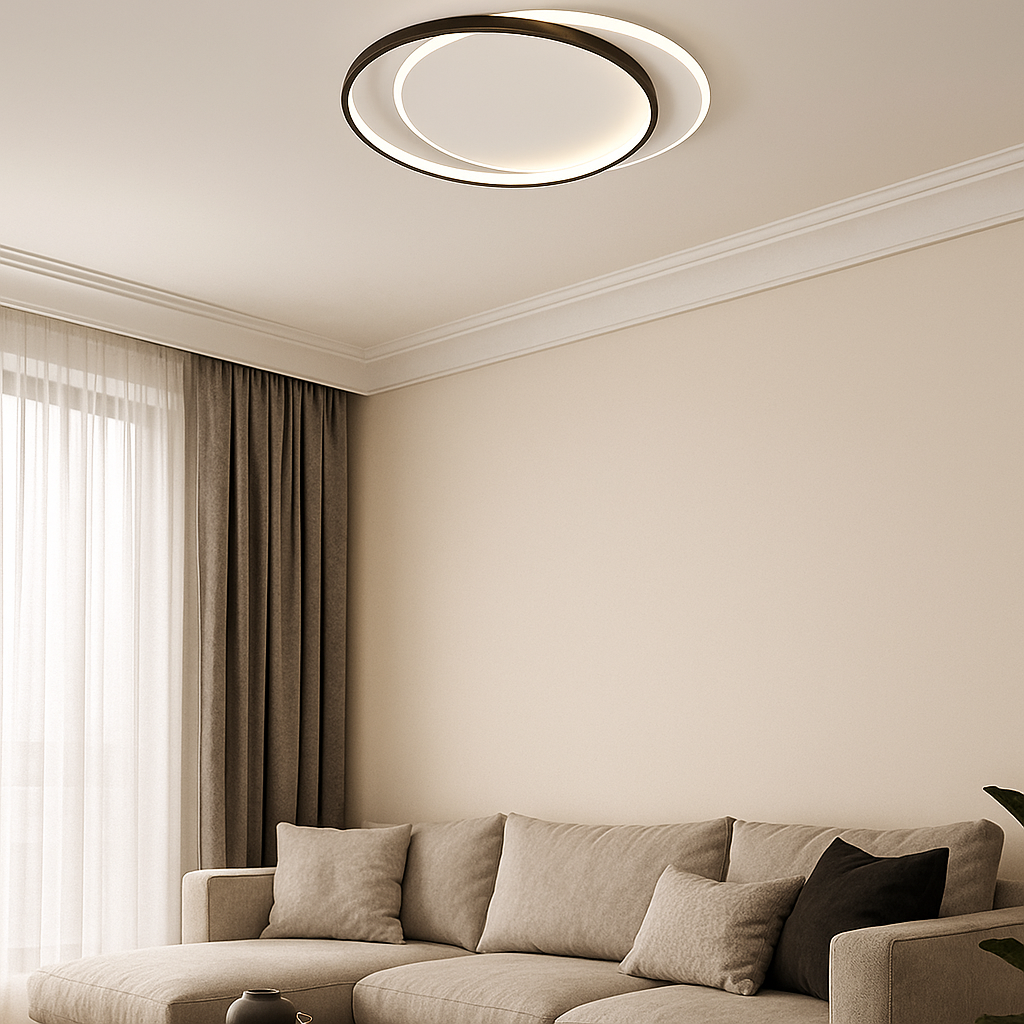 plafoniera led universo 3 color c58-3c 36w cct con memoria