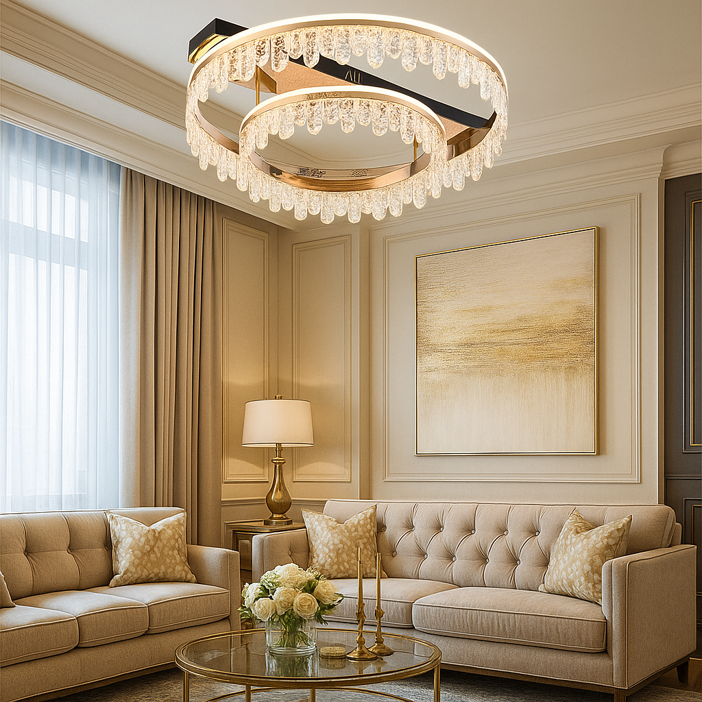 plafoniera led universo 3 color pn-30-3c oro 72w cct