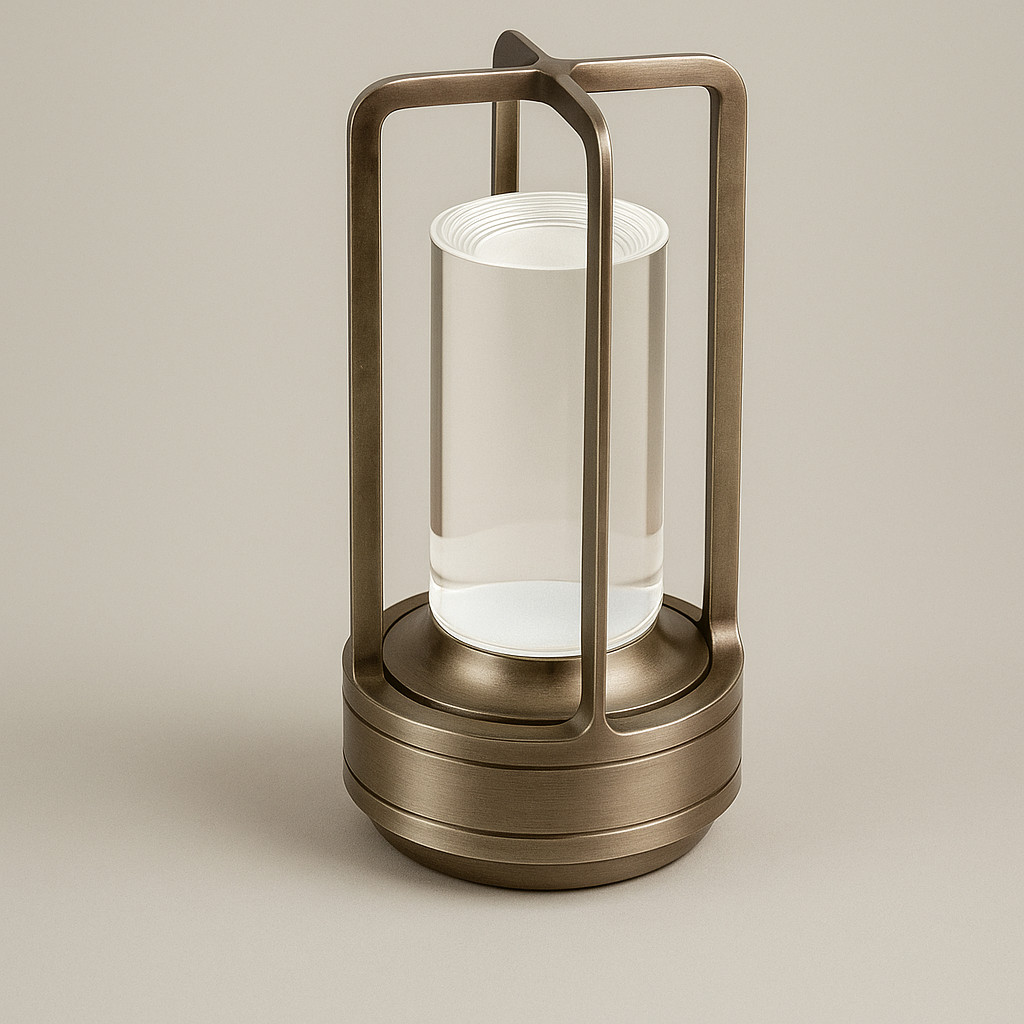 lampada da tavolo ricaricabile universo 3 color d37-a3c 3w argento - dettaglio 2