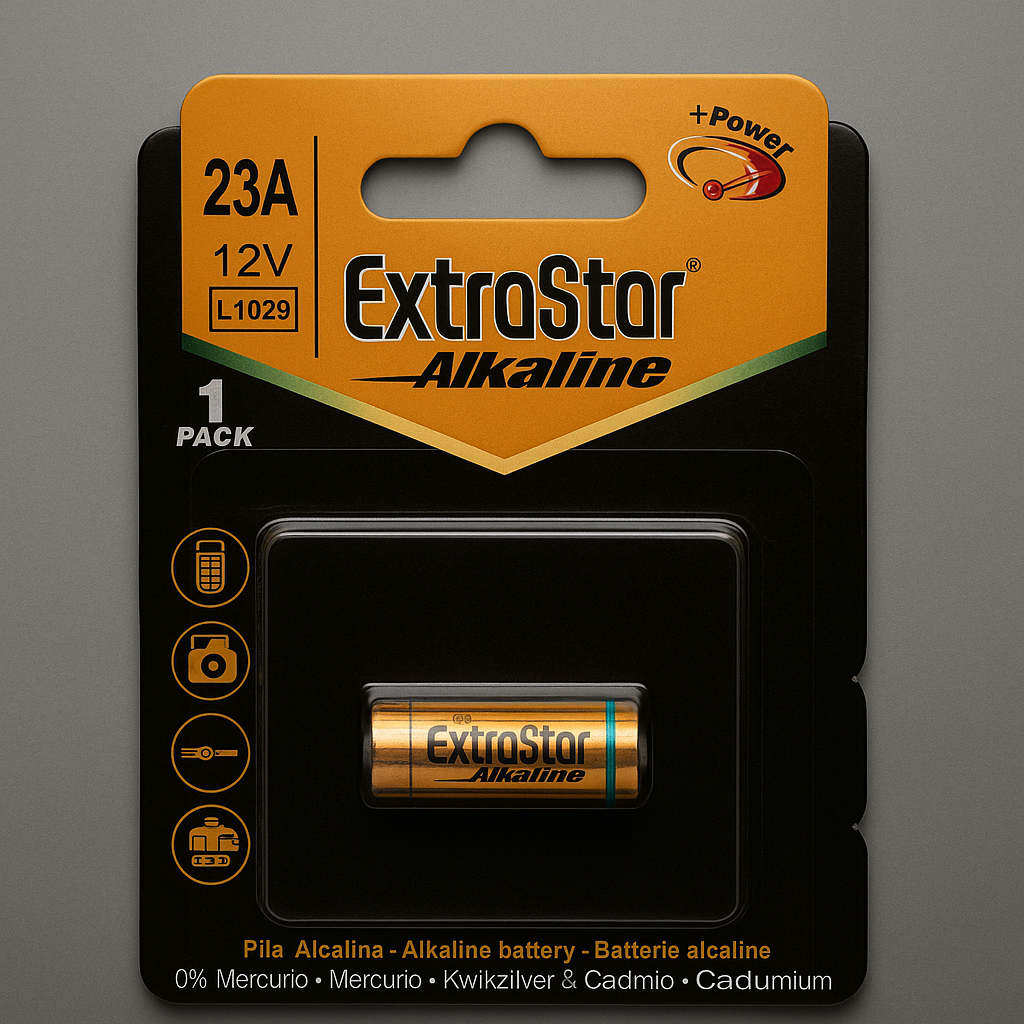 pila alcalina extrastar 23a l1029 12v