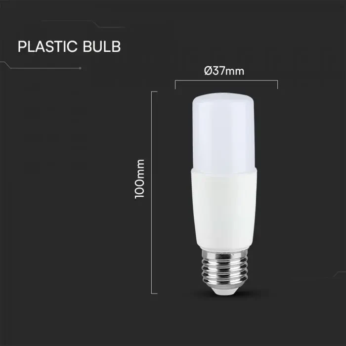 lampadina led e27 v-tac vt-237 7,5w t37 luce calda 3000k - dettaglio 2