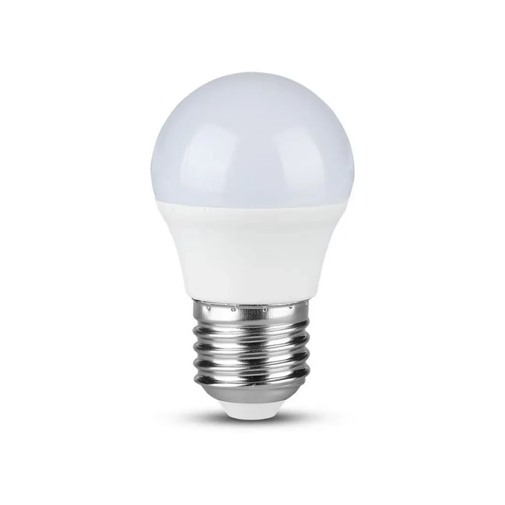 lampadina led v-tac vt-290 e27 g45 6,5w 3000k luce calda