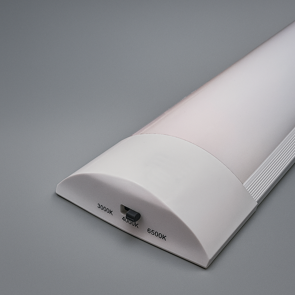 plafoniera led 150 cm 60 w 3 cct a luce selezionabile