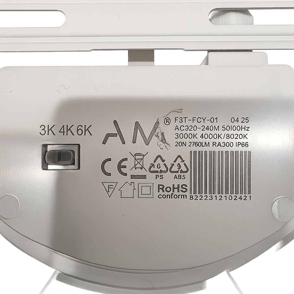 plafoniera led rotonda 20w cct ip66 - dettaglio 3