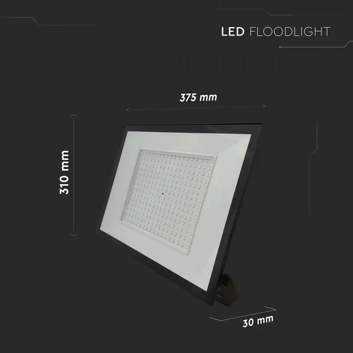 faro led v-tac vt-44208 e-series 200w 6500k nero ip65 - dettaglio 3