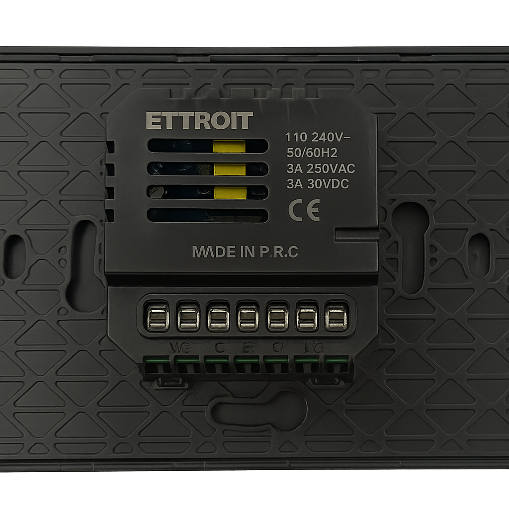 cronotermostato smart wifi da incasso ettroit etwf4302 nero touch - dettaglio 2