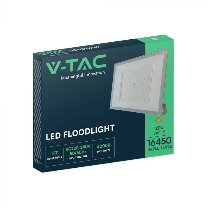 faro led v-tac vt-44208 200w 4000k bianco ip65 - dettaglio 3