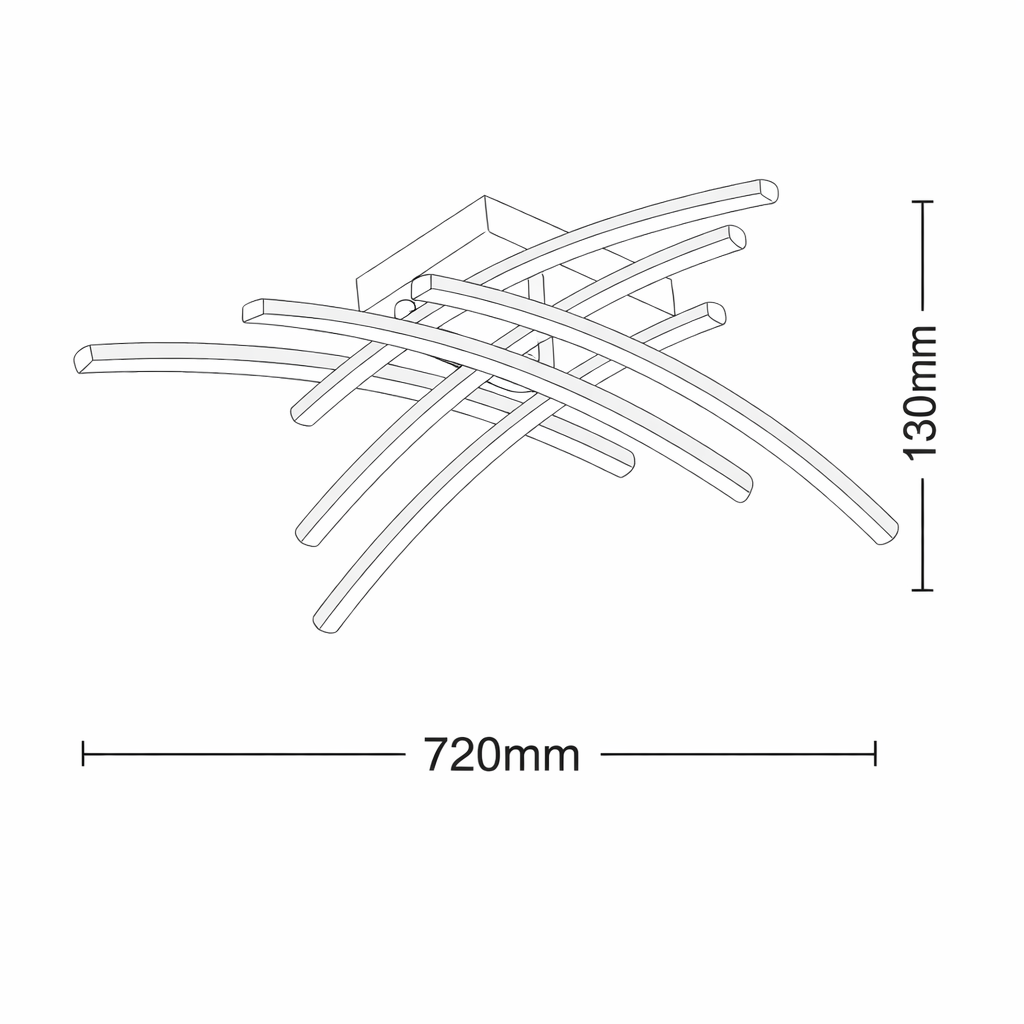 plafoniera led universo 3 color pn-36b3c 38w cct 3 tonalità - dettaglio 2