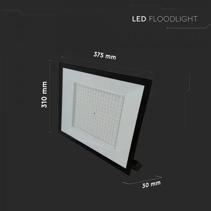 faro led da esterno v-tac vt-44208 200w 4000k ip65 nero - dettaglio 2