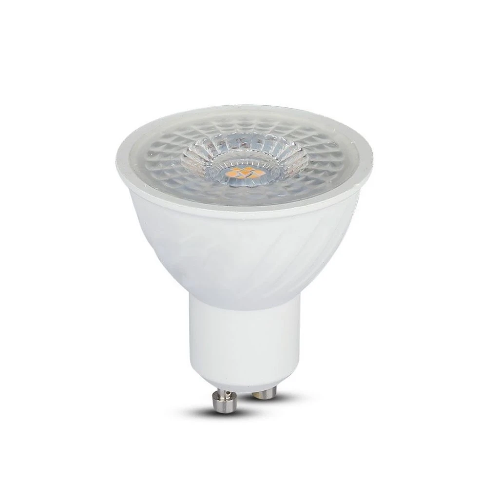 faretto led gu10 v-tac vt-249 6w 4000k 10° trasparente