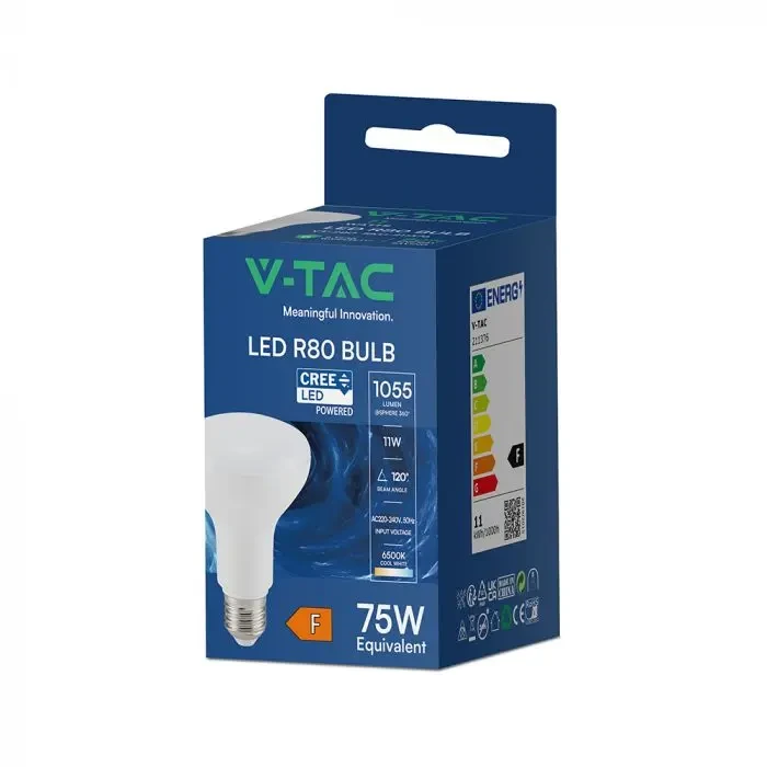 lampadina led v-tac vt-280 e27 11w r80 cree 6500k - dettaglio 2