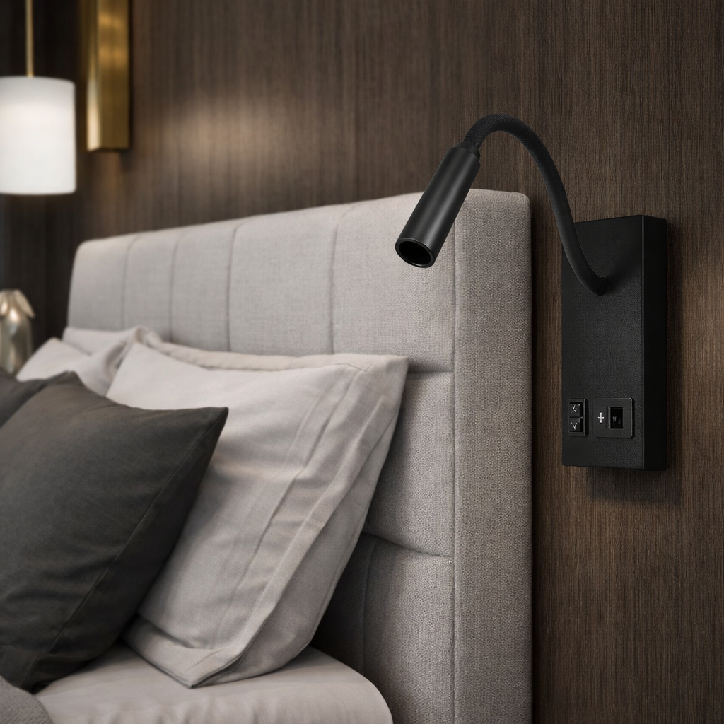 applique led v-tac vt-88064 3w 3000k con usb e usb-c