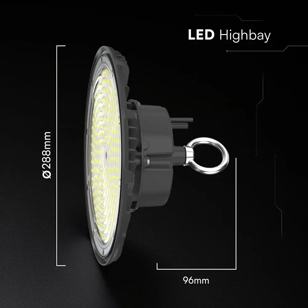 campana industriale led ufo v-tac vt-91202 200w 6500k ip65 - dettaglio 3