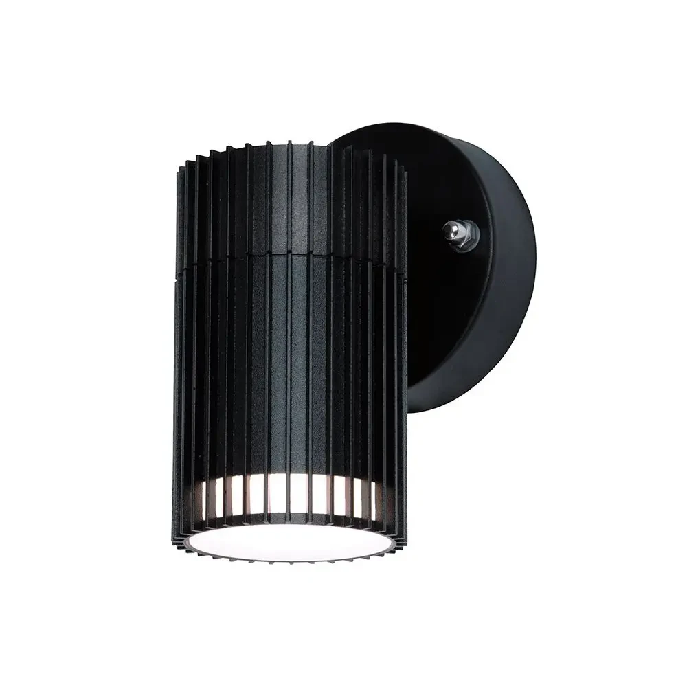 applique da esterno v-tac vt-10174 gu10 max 10w nera ip44 - dettaglio 2