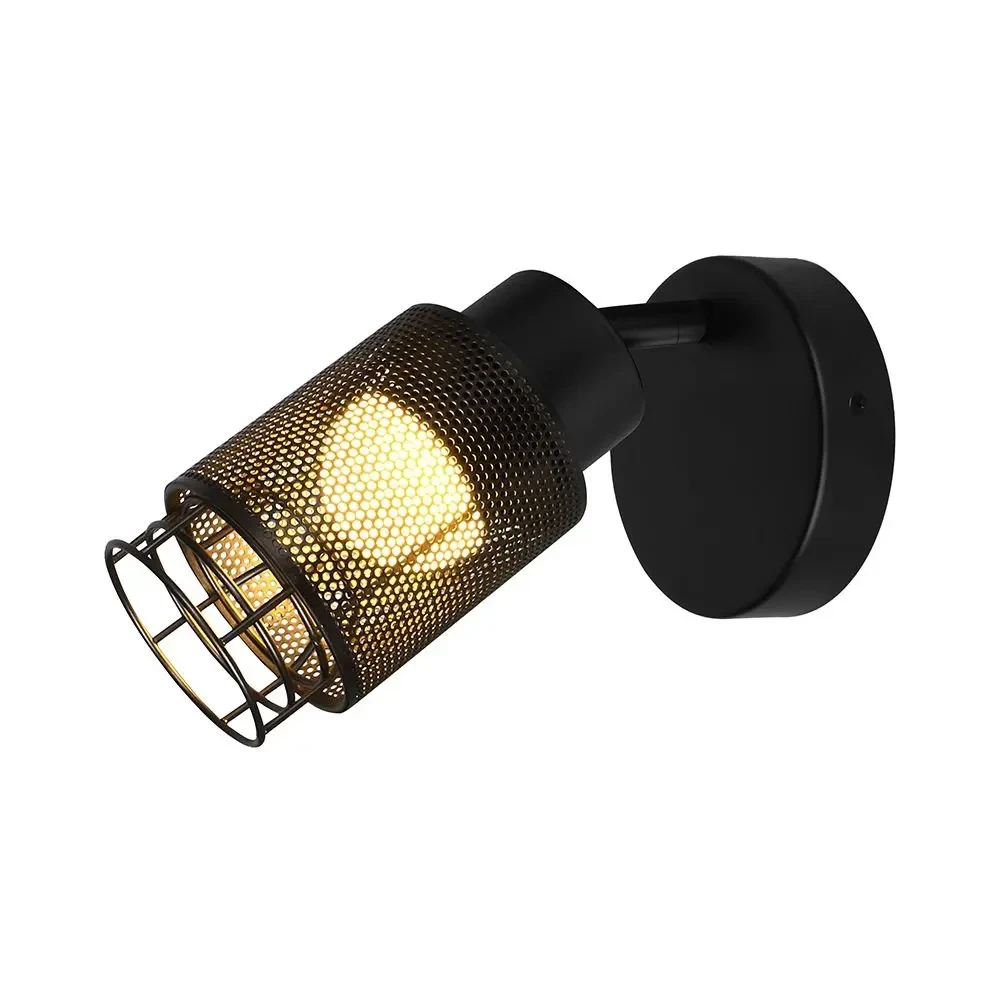 applique led decorativa v-tac vt-89016 6w 3000k nero opaco - dettaglio 2