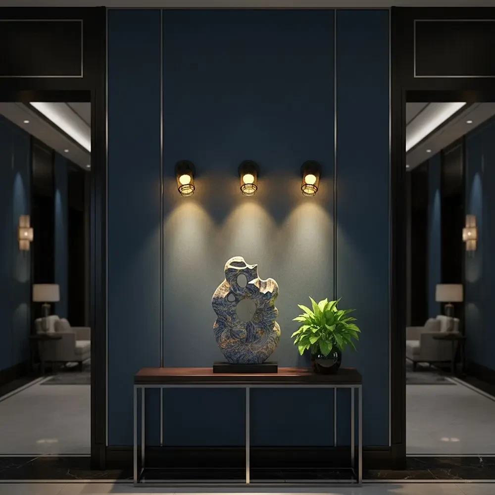applique led decorativa v-tac vt-89016 6w 3000k nero opaco - dettaglio 3