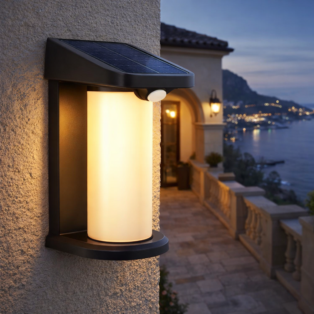 applique solare led universo yh0619-pir 3.5w con sensore pir
