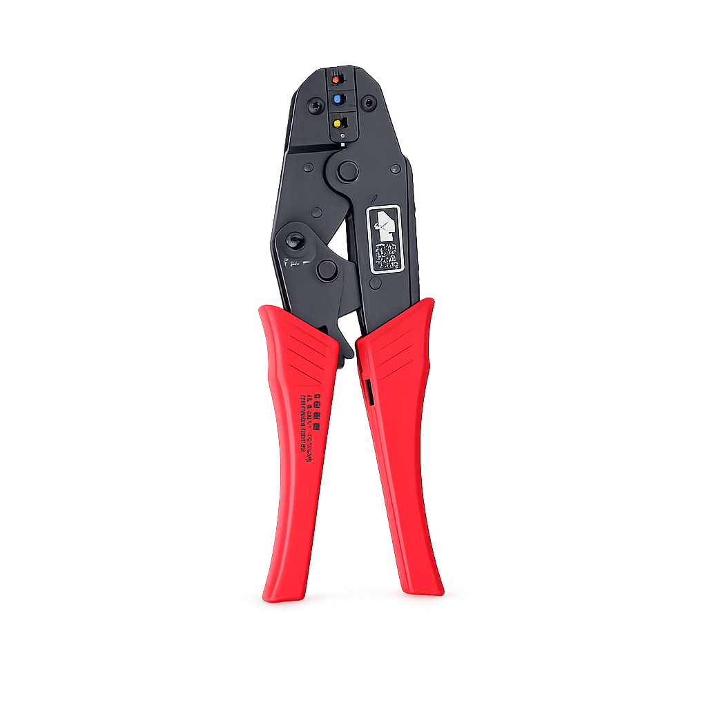 pinza crimpatrice universo ly03c a cricchetto per terminali preisolati 0,5-6 mm²
