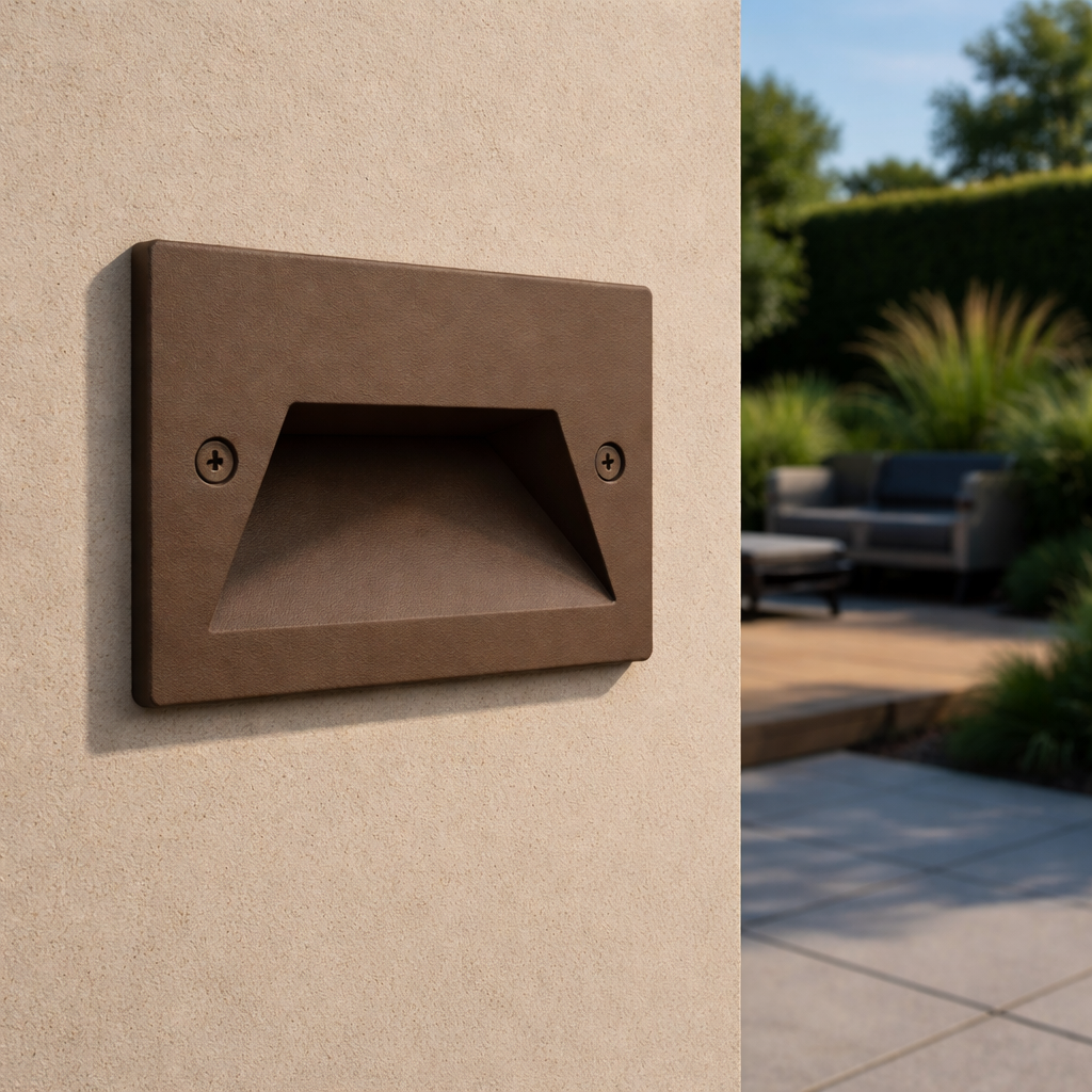 segnapasso led universo 3 color es49-c3c 3w ip65 per scatola 503 corten