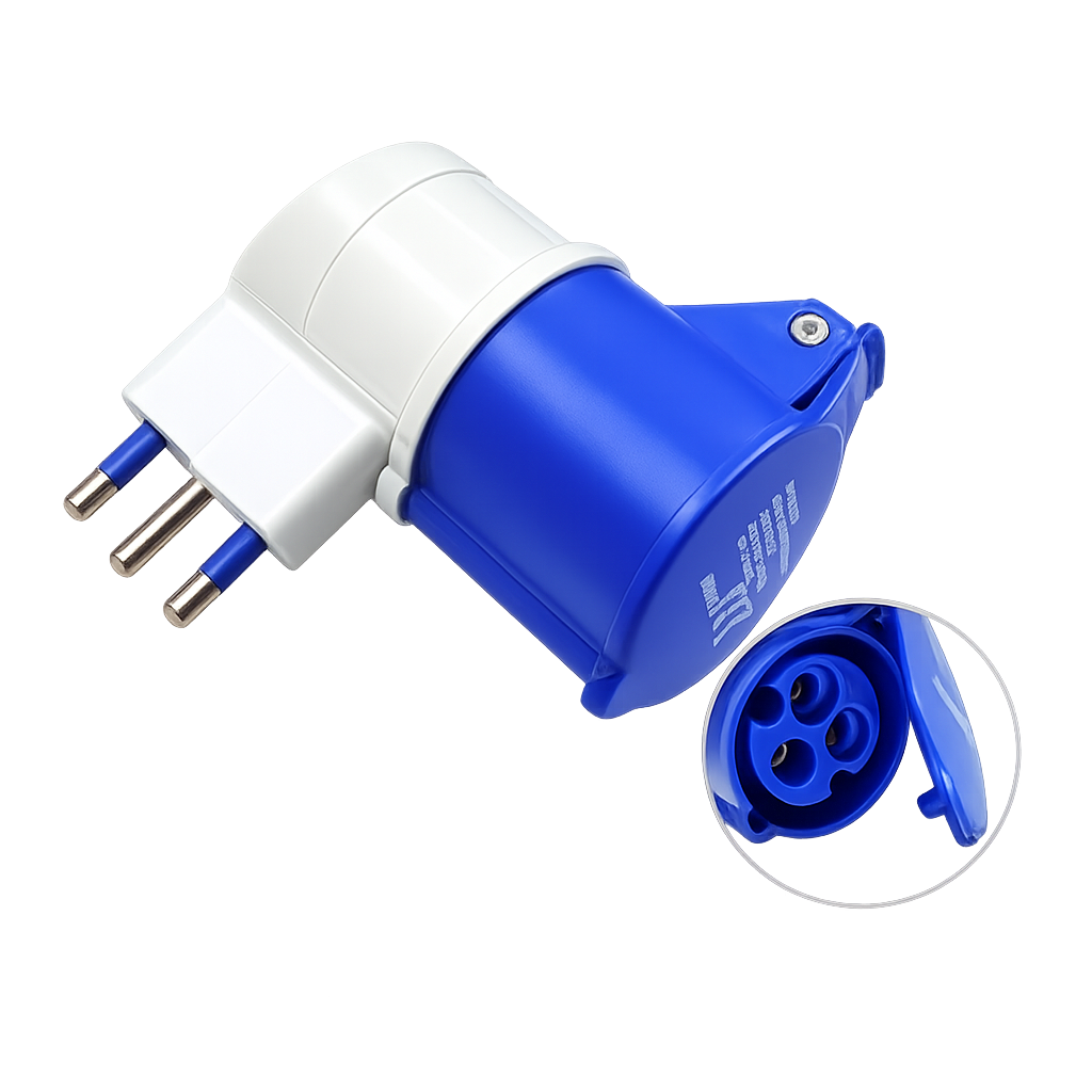 adattatore industriale extrastar 309.111 spina italiana 16a presa cee 16a