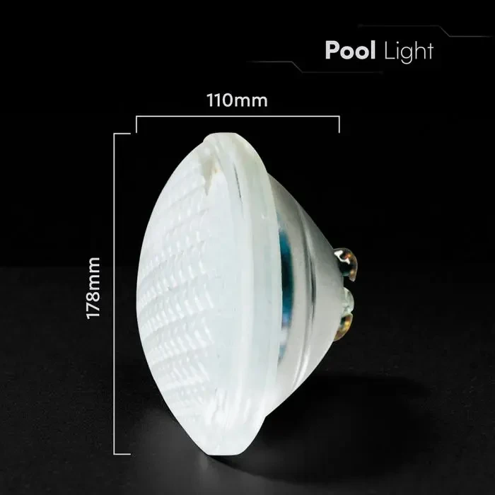 lampada led piscina v-tac vt-1258 par56 8w 3000k ip68 - dettaglio 3