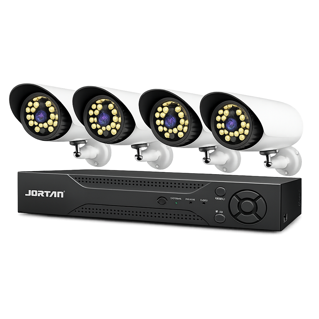 kit videosorveglianza ahd jorthan 6145ahd-p4 4 canali 1080p con 4 telecamere