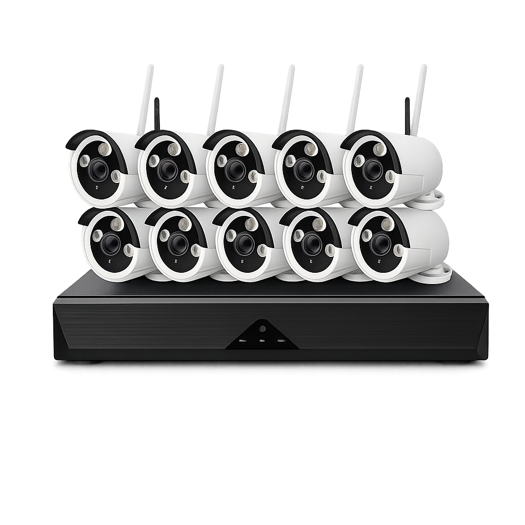 kit videosorveglianza wireless jorthan jt-8906zl-3-8 con 8 telecamere e nvr