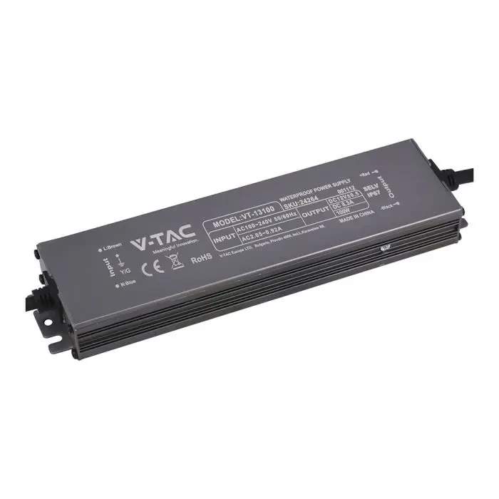 alimentatore led v-tac vt-13100 100w 12v 8,3a ip67