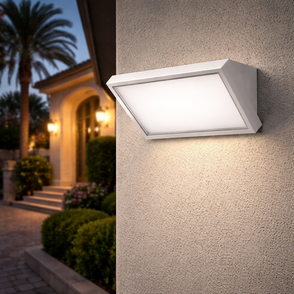 applique led da parete vivalamp 3 colori 24w ip65 cct bianco