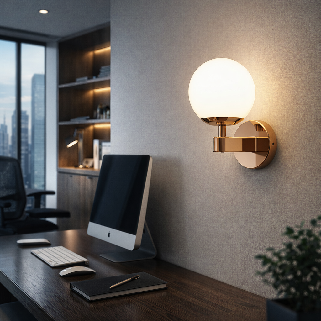 applique da interno universo aq38 g9 con diffusore sferico