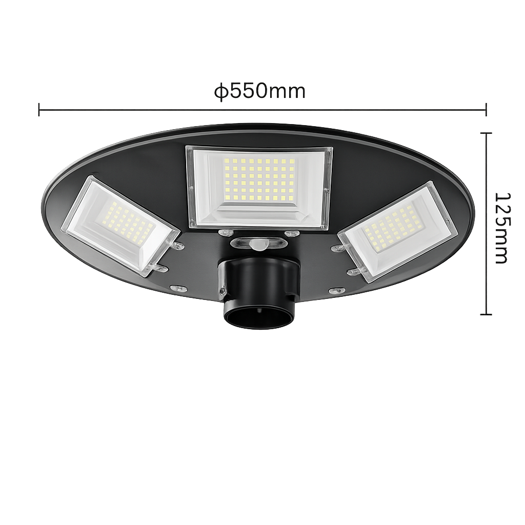 lampione solare led universo lt112-200-7000k 170w luce fredda - dettaglio 2