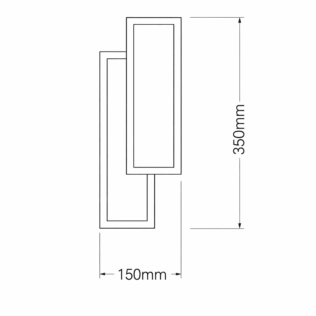 applique led universo aq16-3c 15w cct 3 tonalità - dettaglio 2