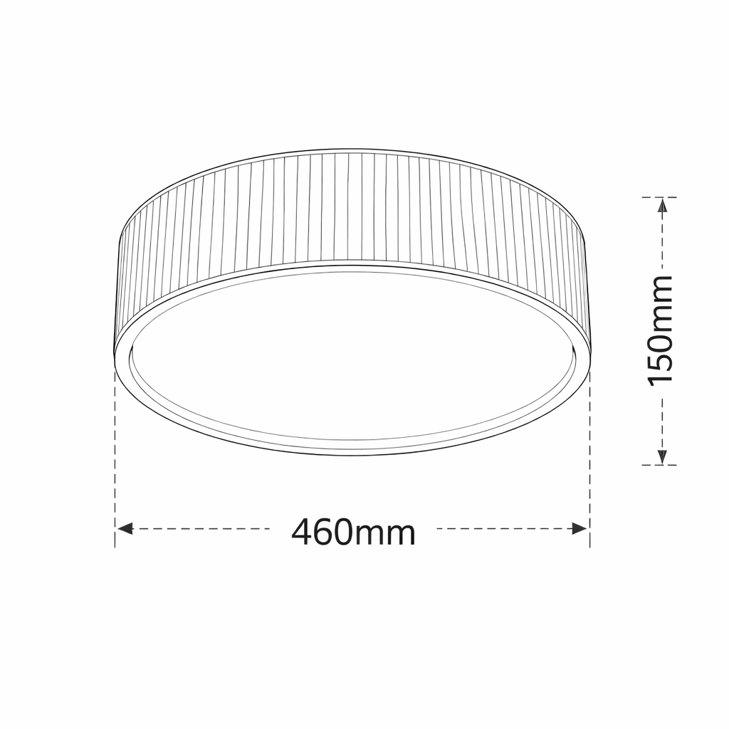 plafoniera led universo 3 color pn-33os-3c cct dimmerabile con telecomando - dettaglio 2