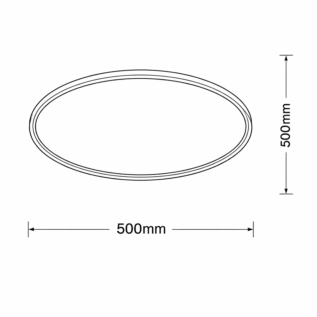 plafoniera led universo 3 color c13-3c 43w cct bianca - dettaglio 2