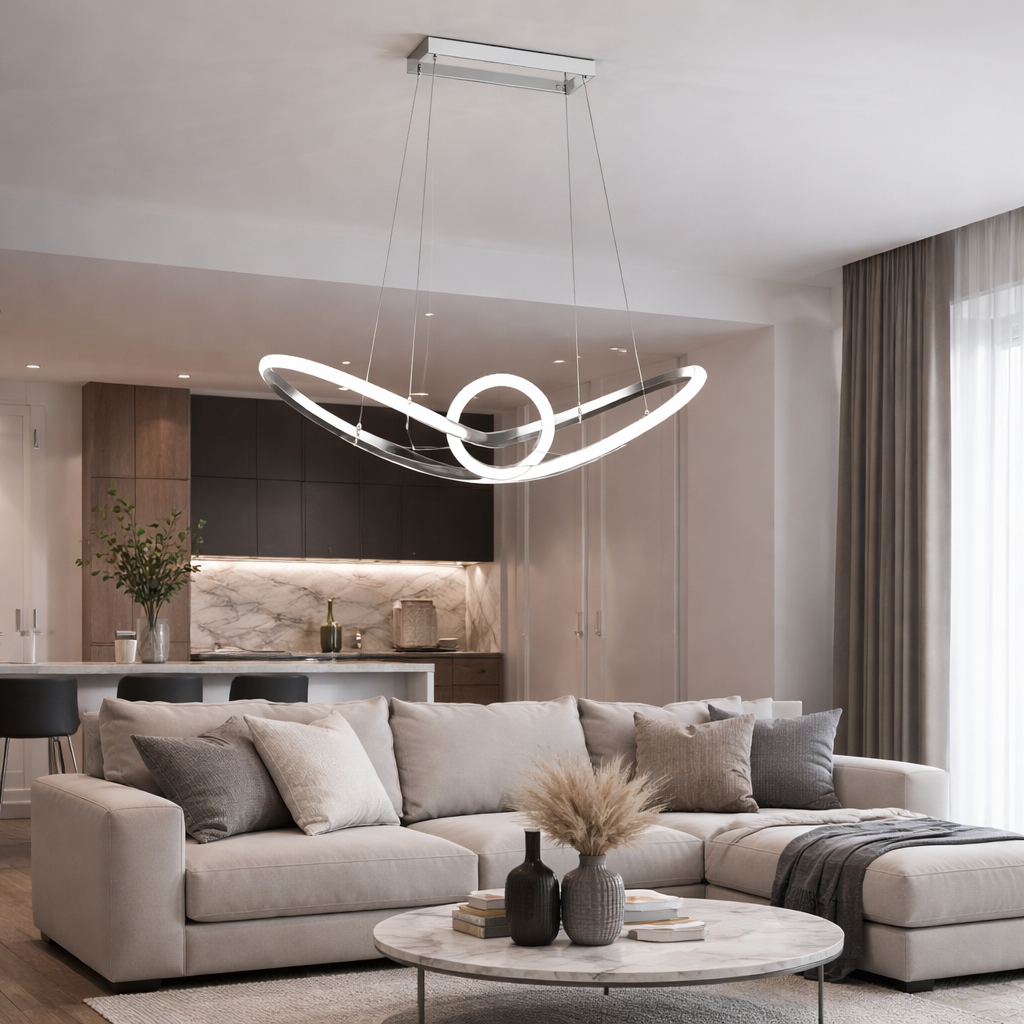 lampadario led a sospensione universo 3 color a07-a3c 38w cct