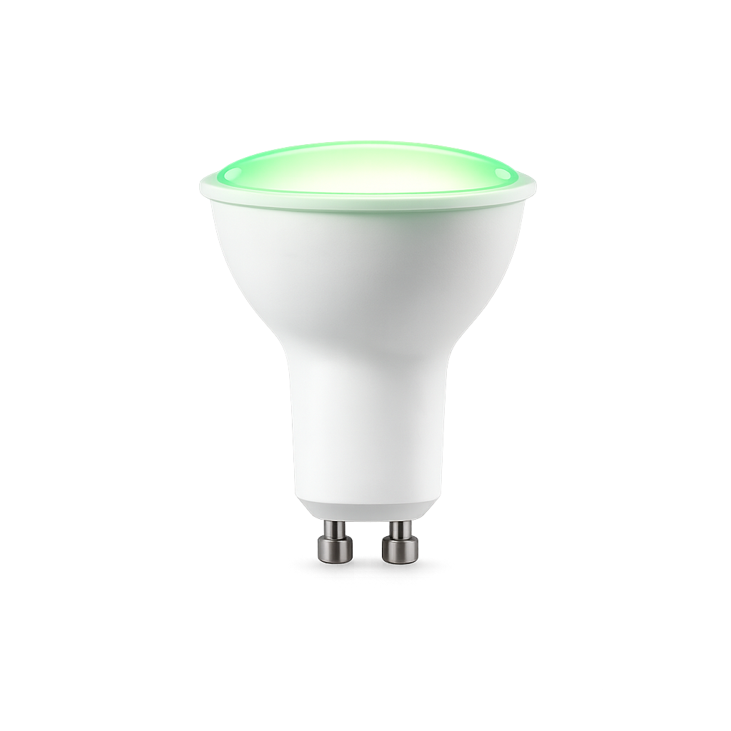 lampadina led gu10 universo gu10-03v 6w luce verde