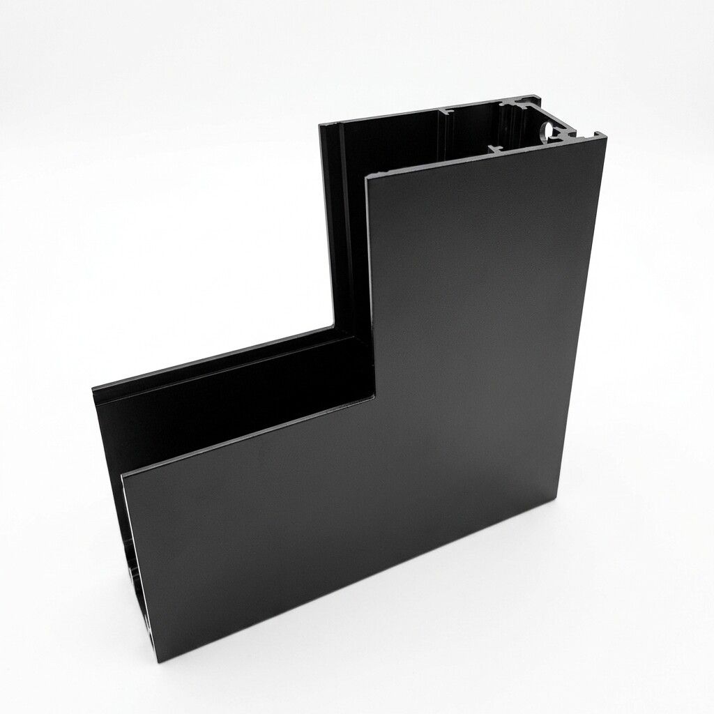 connettore angolare a l universo gf-3-a per binario magnetico 48v nero