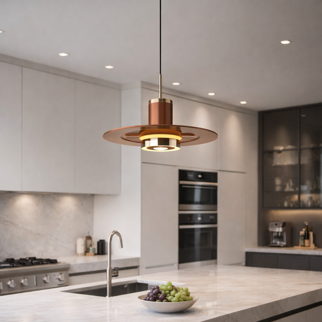 lampadario a sospensione led 10w cct regolabile diametro 23 cm