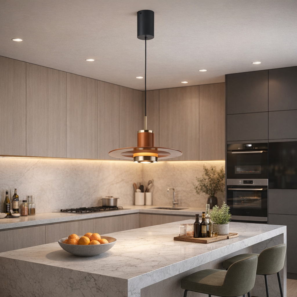 lampadario a sospensione led 10w cct regolabile diametro 23 cm - dettaglio 2