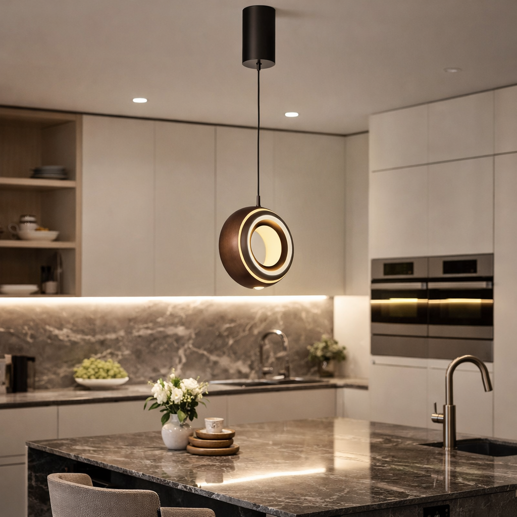 lampadario a sospensione led grifi 3 colori lp026 11w cct circolare