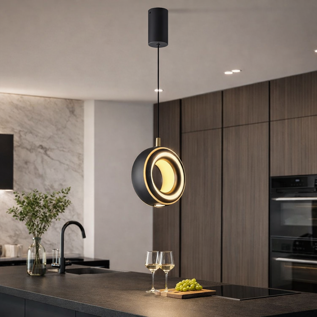 lampadario a sospensione led grifi 3 colori lp027 circolare 11w cct