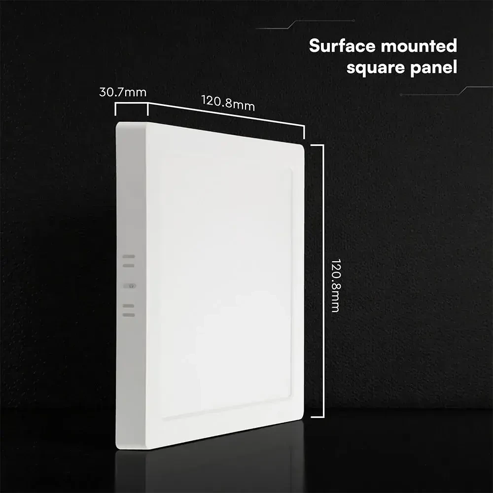 plafoniera led quadrata vtac 3 colori vt-60006cct 6w cct - dettaglio 2
