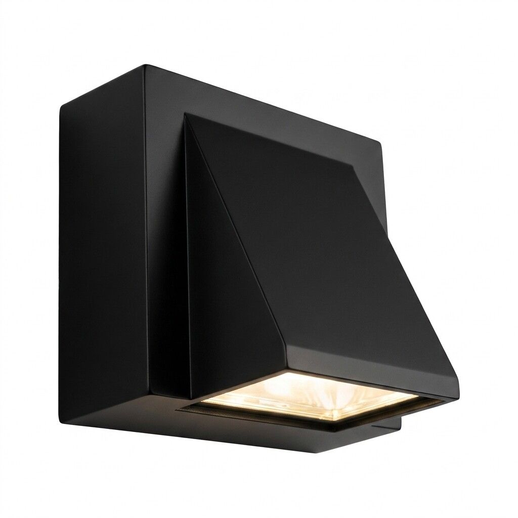 applique led da esterno grifi 3 colori fd-109-n 5w 3cct ip65 nera - dettaglio 2