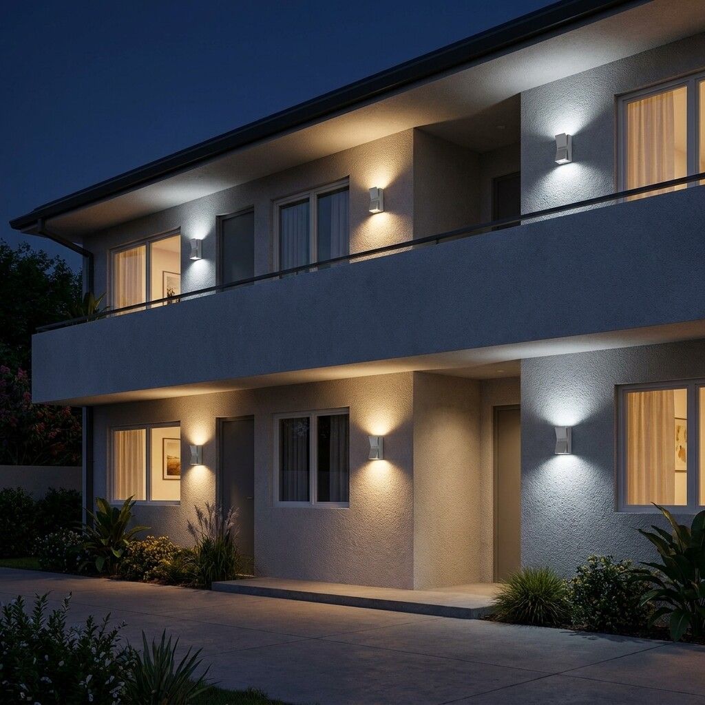 applique led da esterno grifi 3 colori fd-110-g 10w ip65 bidirezionale