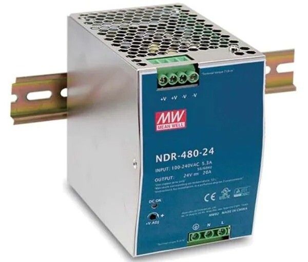 alimentatore mean well ndr-480-48 guida din 480w 48v 10a