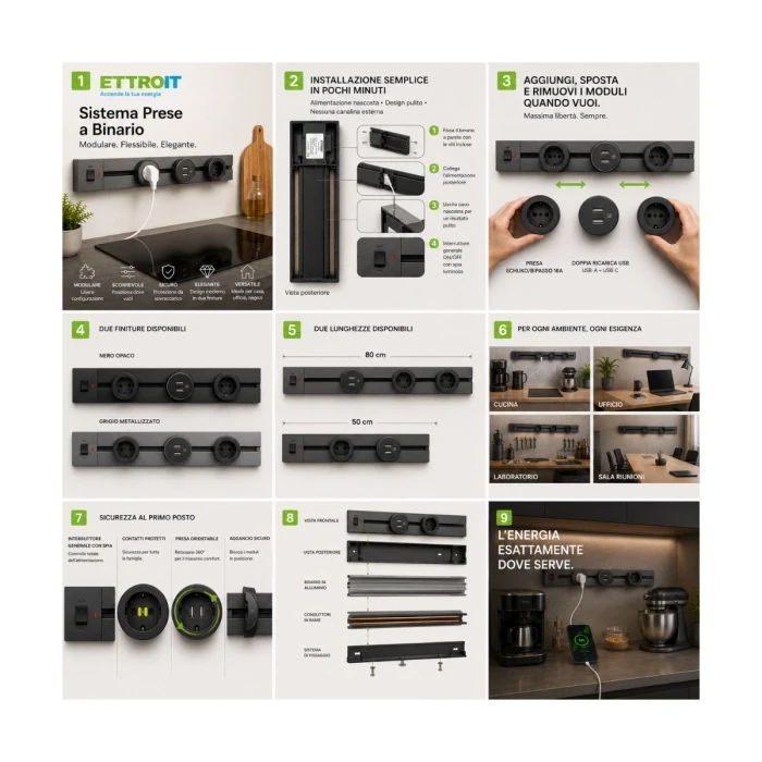 presa schuko bipasso ettroit etb2102 plug&play 16a nera - dettaglio 2