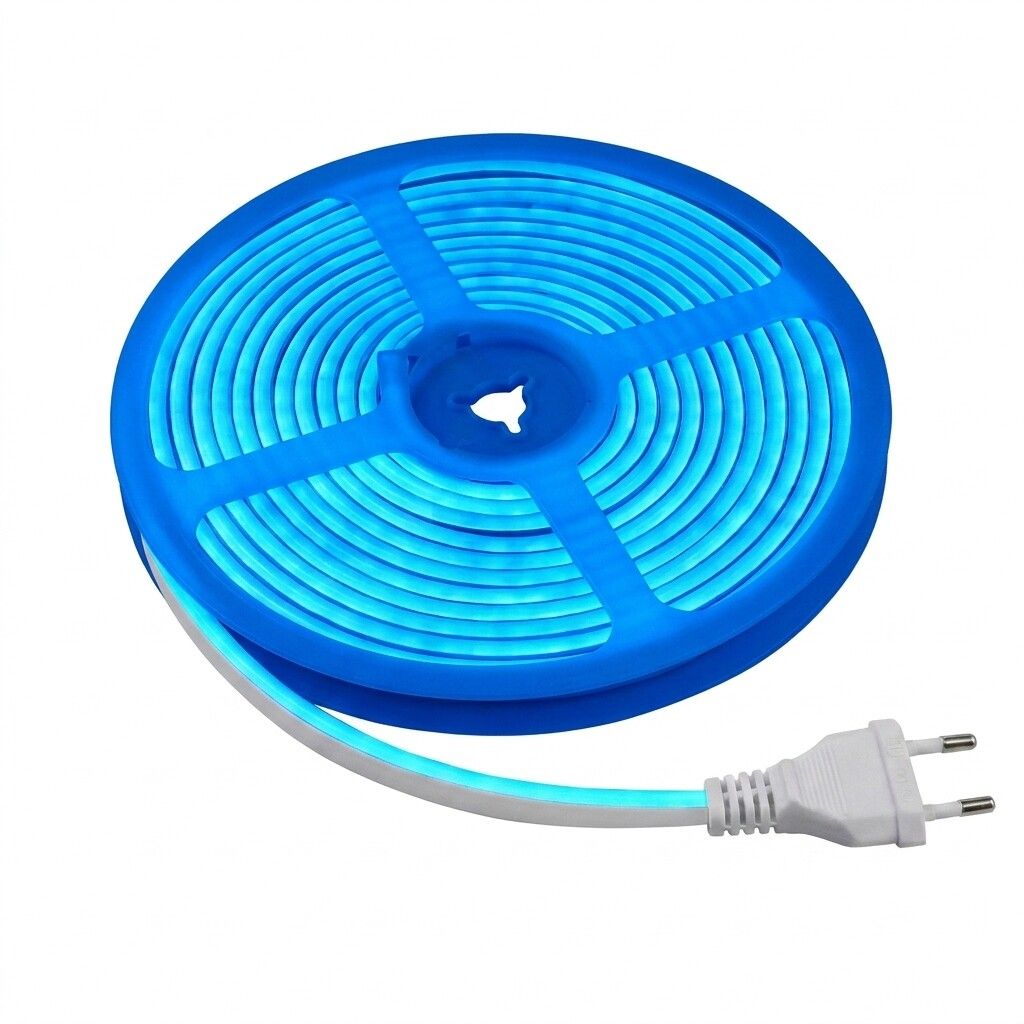 striscia led grifi d-201 220v blu ip65 5 metri