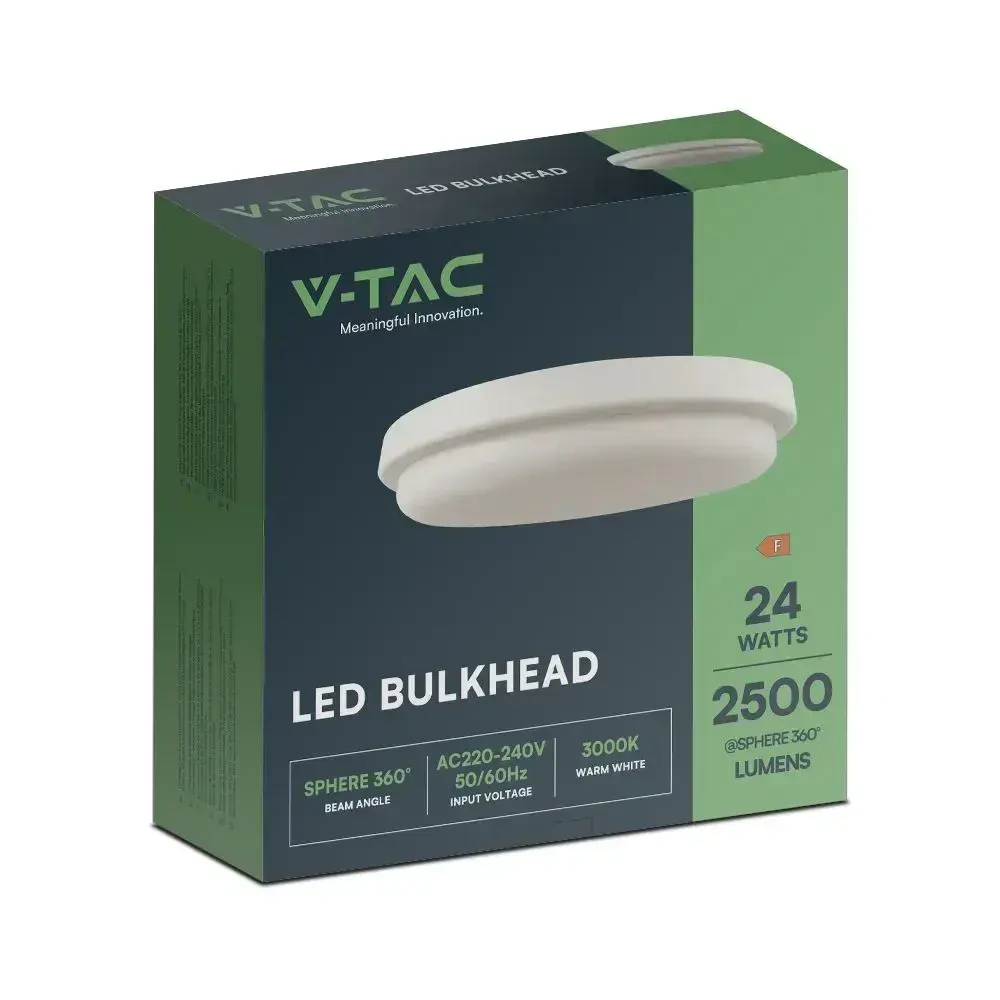 plafoniera led rotonda v-tac vt-80024 24w 6500k ip54 - dettaglio 2