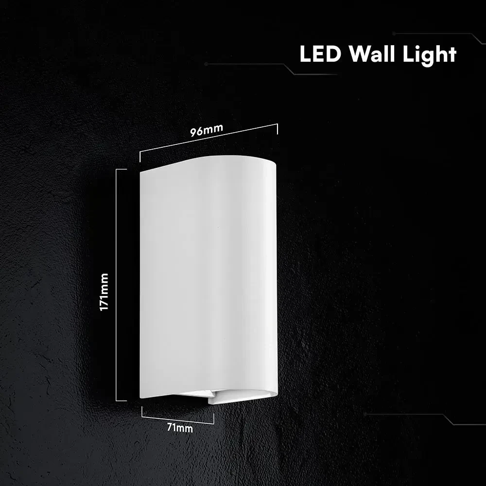 applique led da esterno v-tac vt-120113-w 10w bianca cct 3in1 ip65 - dettaglio 2