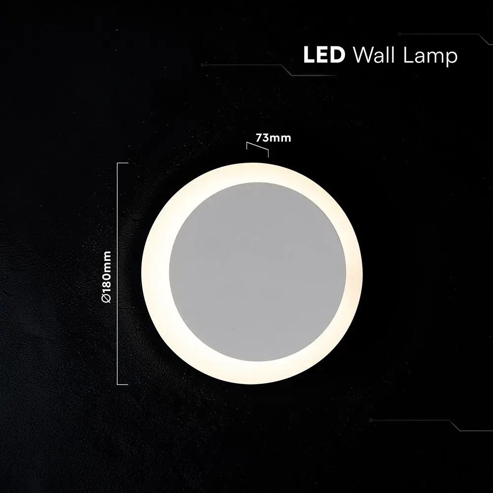 applique da parete led v-tac vt-120009 6w orientabile bianca 3000k - dettaglio 3